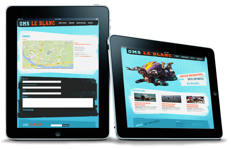 inspiration graphique pour l'office municipal des sports